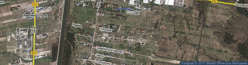 Zdjęcie satelitarne Tęczowa ul.